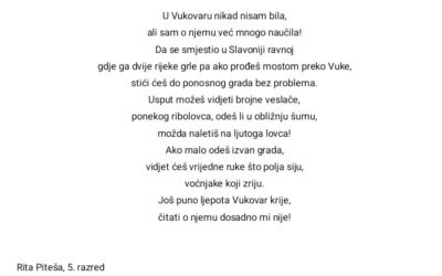 Pisanje poezije uz projekt “Pjesme pišemo, kroz stihove dišemo 4”