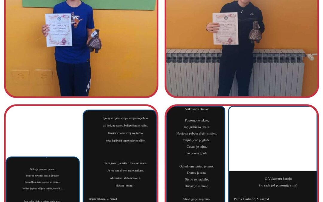 Nagrađeni literarni radovi naših učenika